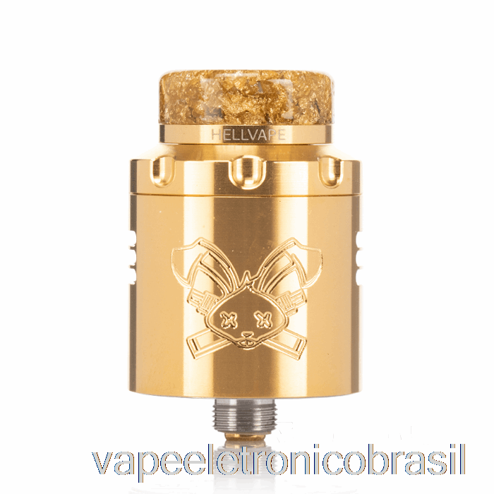 Vape Vaporesso Hellvape Coelho Morto V3 24mm Rda Ouro